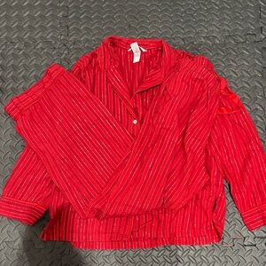 Victoria's Secret Red Striped PJs